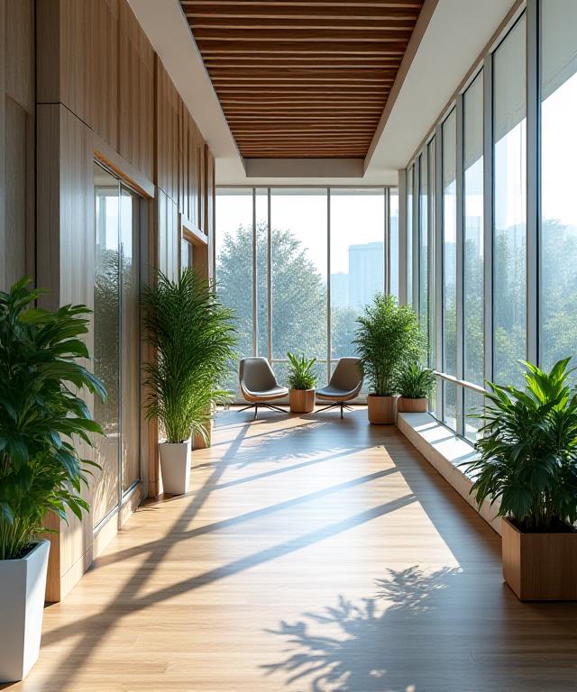 Modern Dublin office space with soft lighting